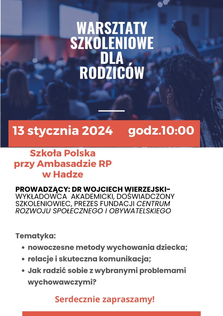WARSZTATY DLA RODZICÓW